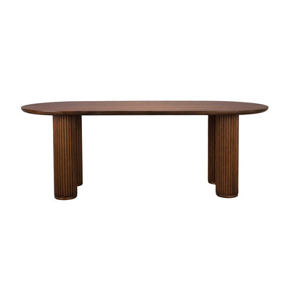 Dutchbone Eettafel Dean 220x90cm Walnoot - KwaliteitWonen.nl