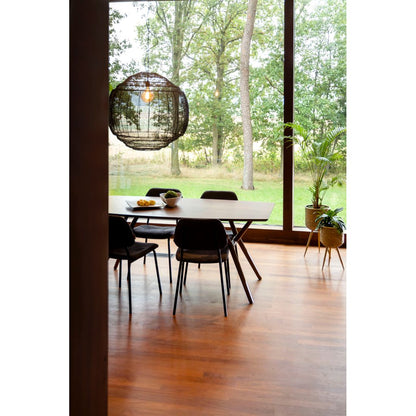 Dutchbone Eettafel Malaya 180x90cm Walnoot - KwaliteitWonen.nl