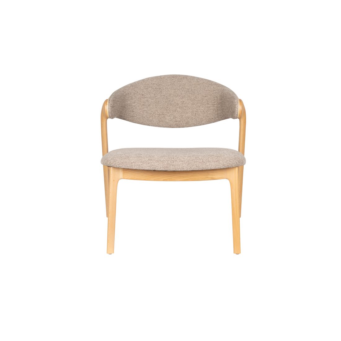 Dutchbone Fauteuil Babington Beige Eiken - KwaliteitWonen.nl