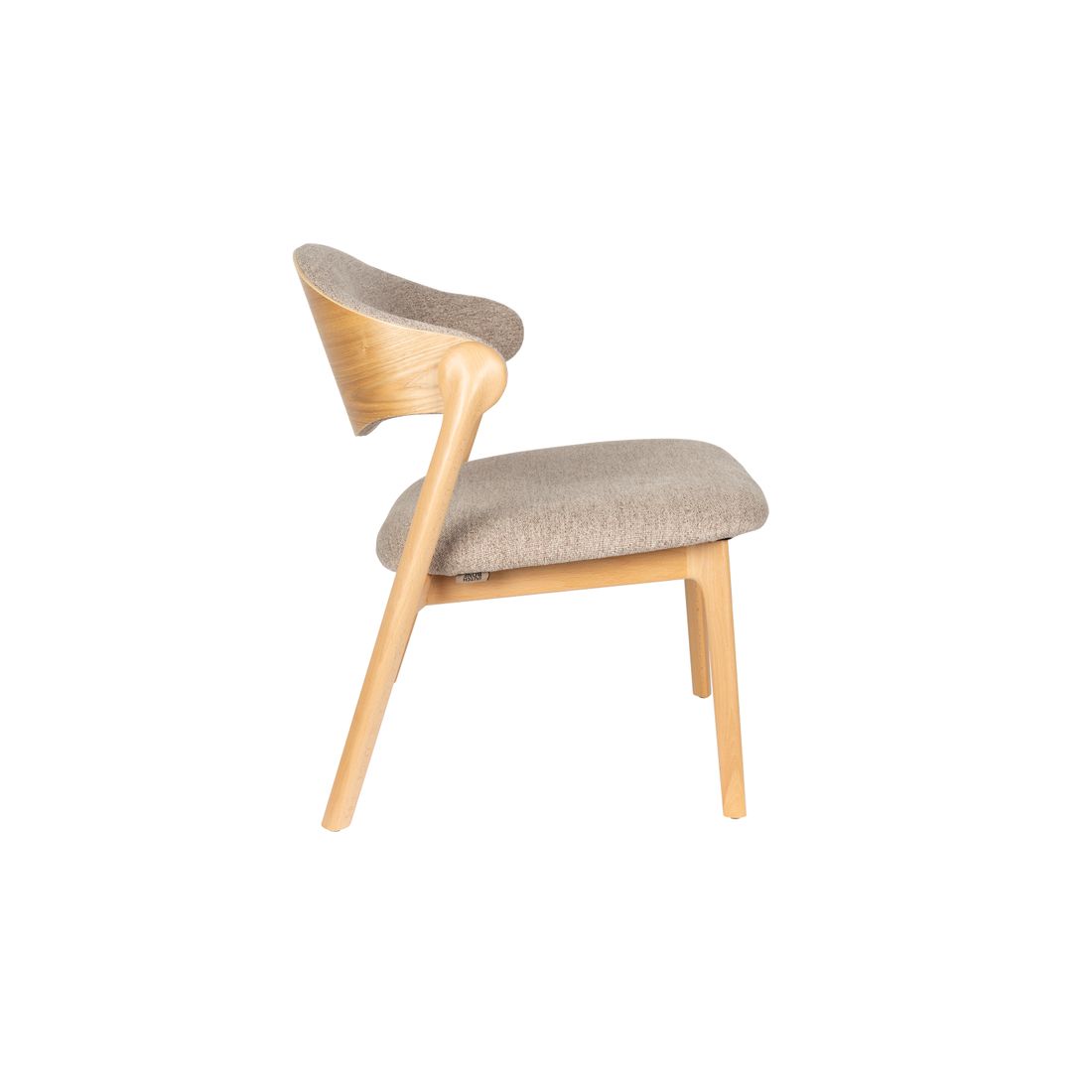 Dutchbone Fauteuil Babington Beige Eiken - KwaliteitWonen.nl