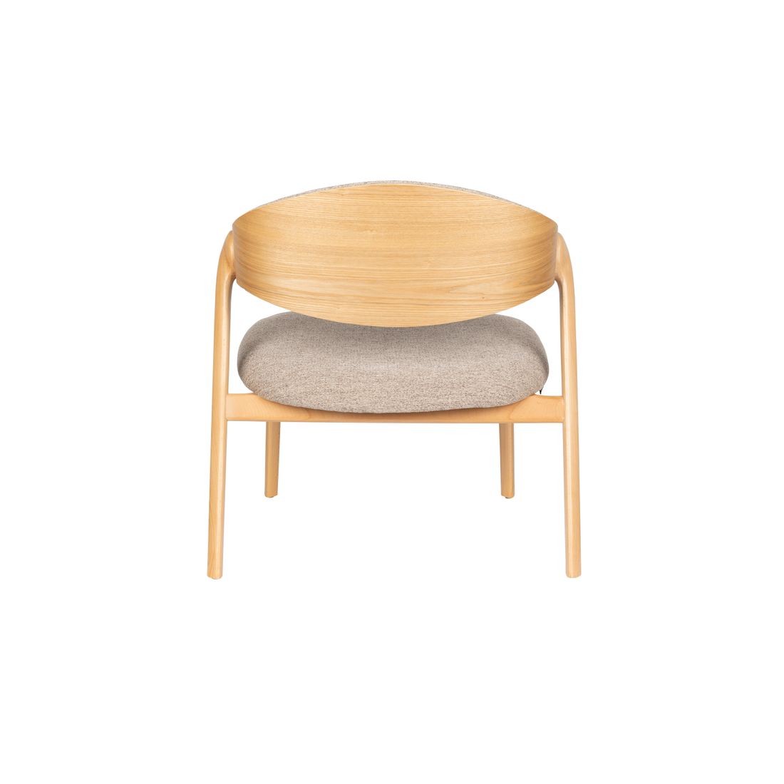 Dutchbone Fauteuil Babington Beige Eiken - KwaliteitWonen.nl
