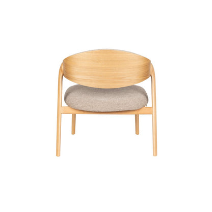 Dutchbone Fauteuil Babington Beige Eiken - KwaliteitWonen.nl