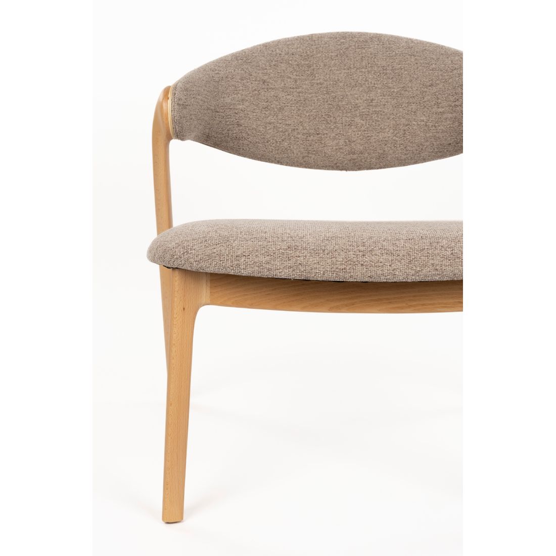 Dutchbone Fauteuil Babington Beige Eiken - KwaliteitWonen.nl