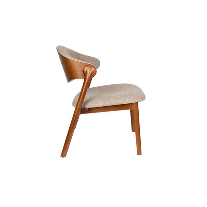 Dutchbone Fauteuil Babington Walnoot - KwaliteitWonen.nl