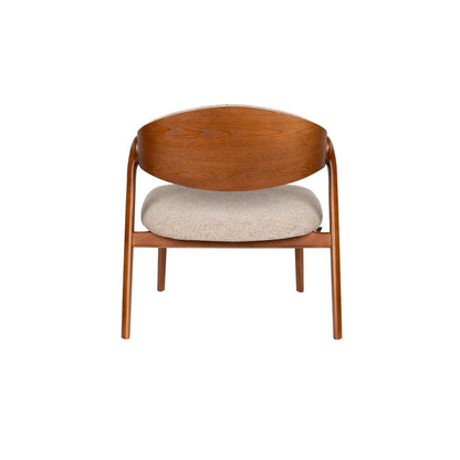 Dutchbone Fauteuil Babington Walnoot - KwaliteitWonen.nl
