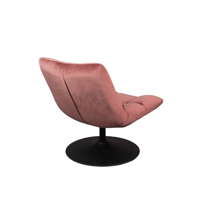 Dutchbone Fauteuil Bar Velvet Oud Roze - KwaliteitWonen.nl