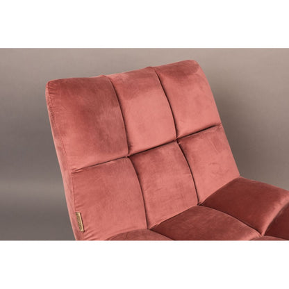 Dutchbone Fauteuil Bar Velvet Oud Roze - KwaliteitWonen.nl