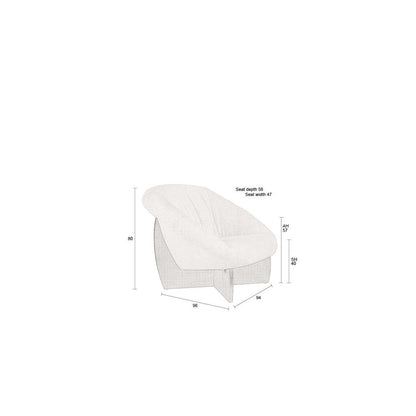 Dutchbone Fauteuil Emilius Beige - KwaliteitWonen.nl