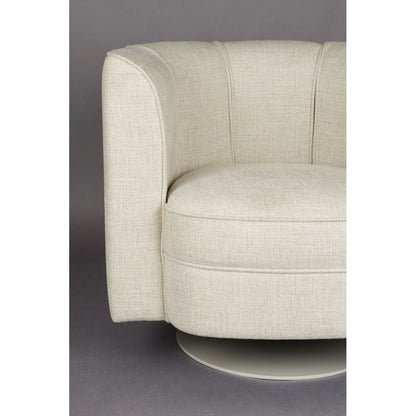 Dutchbone Fauteuil Flower Beige - KwaliteitWonen.nl