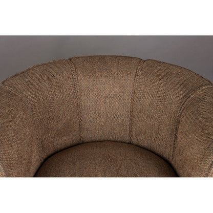 Dutchbone Fauteuil Flower Bruin - KwaliteitWonen.nl