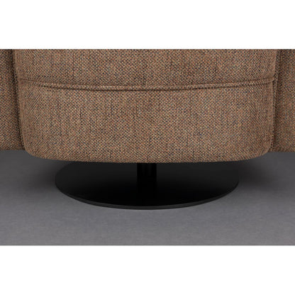 Dutchbone Fauteuil Flower Bruin - KwaliteitWonen.nl