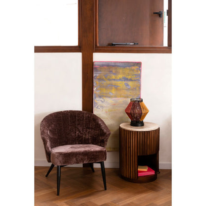 Dutchbone Fauteuil Georgia Paars - KwaliteitWonen.nl
