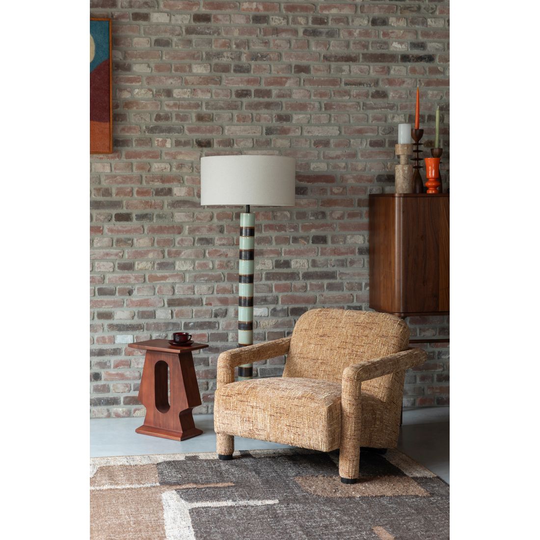 Dutchbone Fauteuil Kent Okergeel - KwaliteitWonen.nl