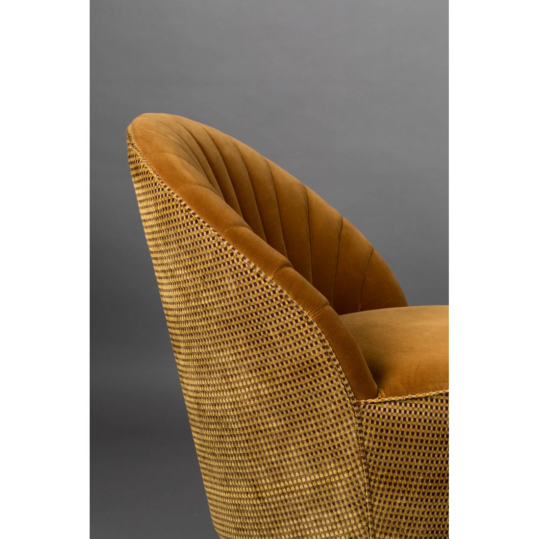 Dutchbone Fauteuil Madison Okergeel - KwaliteitWonen.nl
