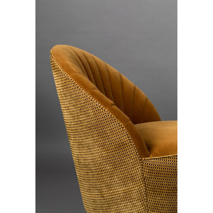 Dutchbone Fauteuil Madison Okergeel - KwaliteitWonen.nl