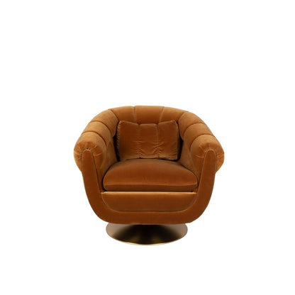 Dutchbone Fauteuil Member Bruin Oranje - KwaliteitWonen.nl