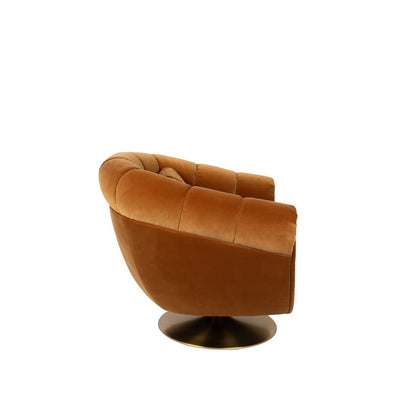 Dutchbone Fauteuil Member Bruin Oranje - KwaliteitWonen.nl
