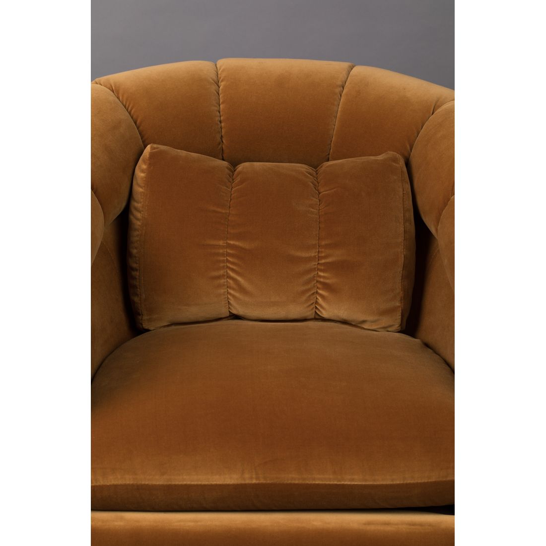 Dutchbone Fauteuil Member Bruin Oranje - KwaliteitWonen.nl