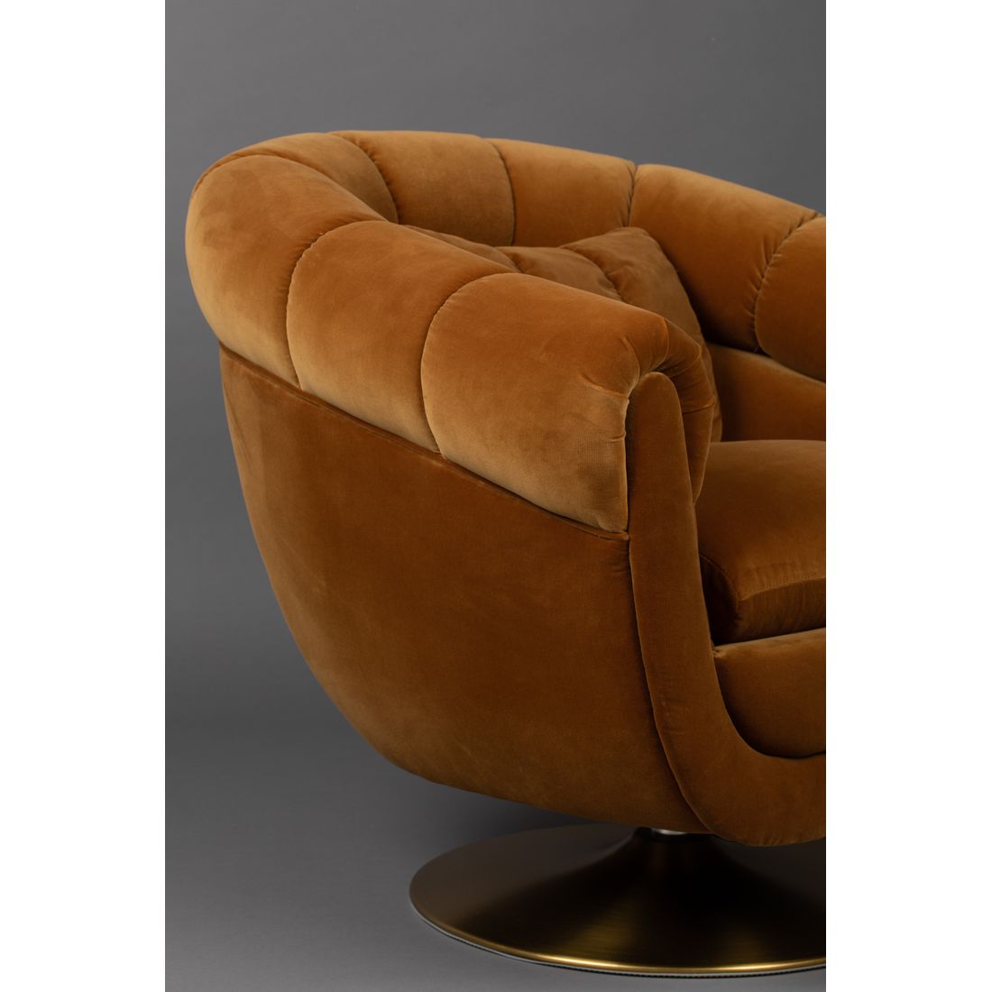 Dutchbone Fauteuil Member Bruin Oranje - KwaliteitWonen.nl