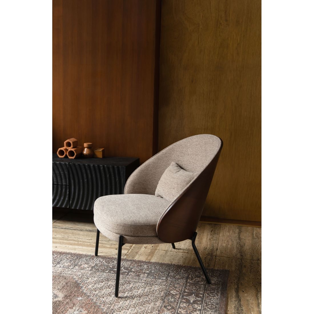 Dutchbone Fauteuil Rodin Beige - KwaliteitWonen.nl
