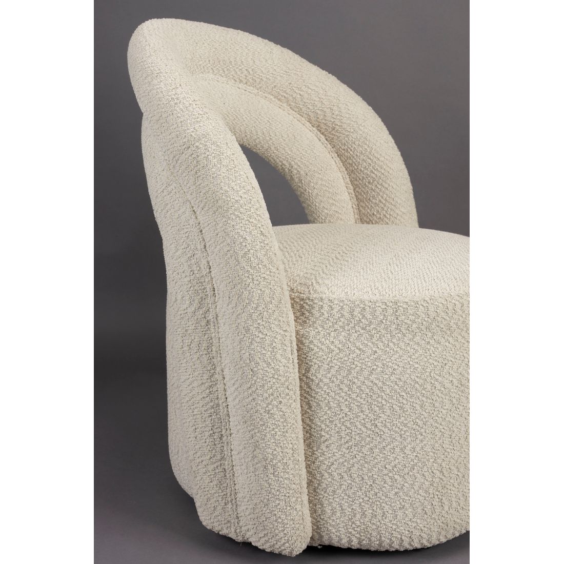 Dutchbone Fauteuil Seina Swivel Beige - KwaliteitWonen.nl