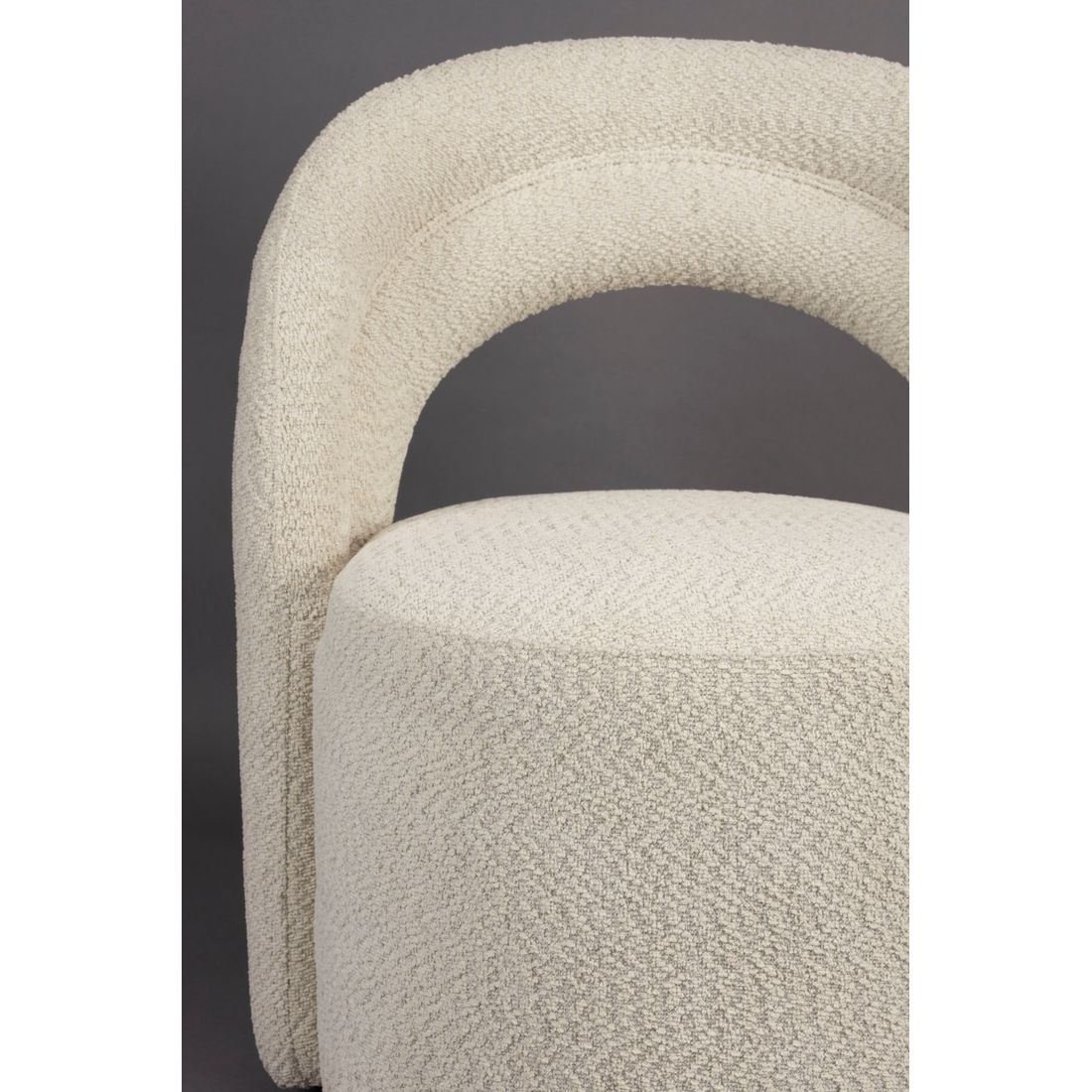Dutchbone Fauteuil Seina Swivel Beige - KwaliteitWonen.nl