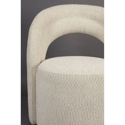 Dutchbone Fauteuil Seina Swivel Beige - KwaliteitWonen.nl