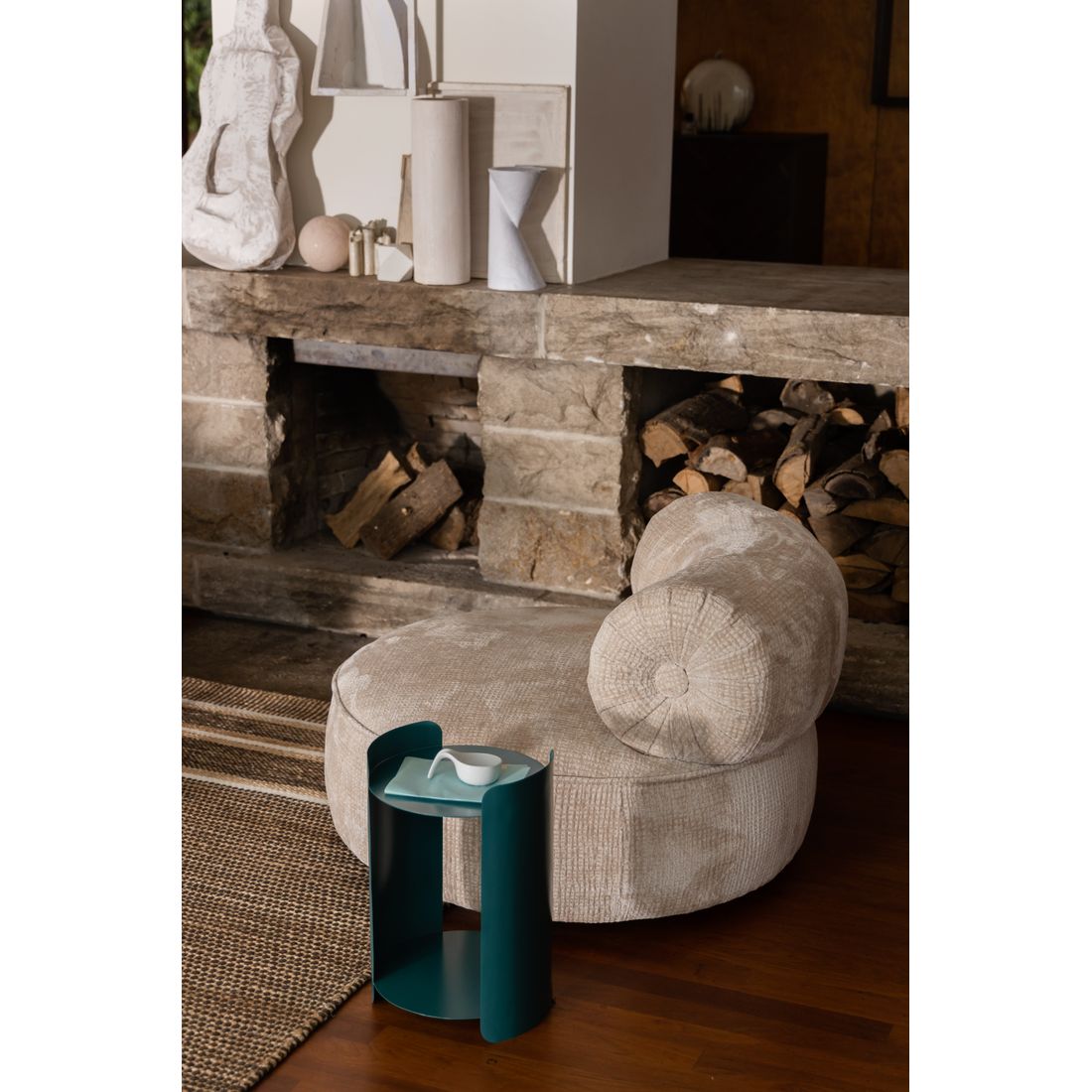 Dutchbone Fauteuil Tilbury Naturel Beige - KwaliteitWonen.nl