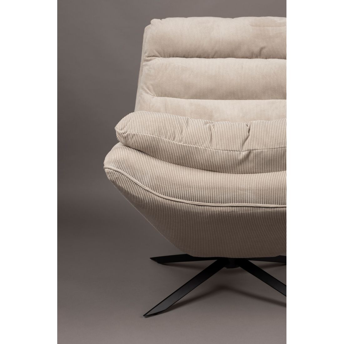 Dutchbone Fauteuil Vince Beige - KwaliteitWonen.nl
