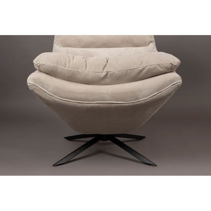 Dutchbone Fauteuil Vince Beige - KwaliteitWonen.nl