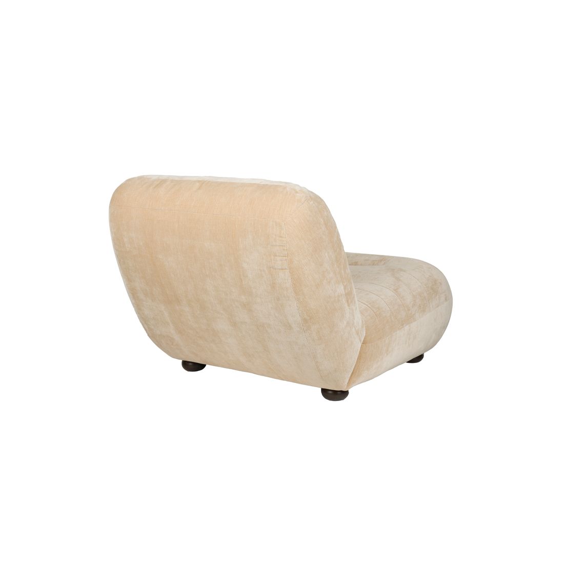 Dutchbone Fauteuil Wyatt Velours Beige - KwaliteitWonen.nl