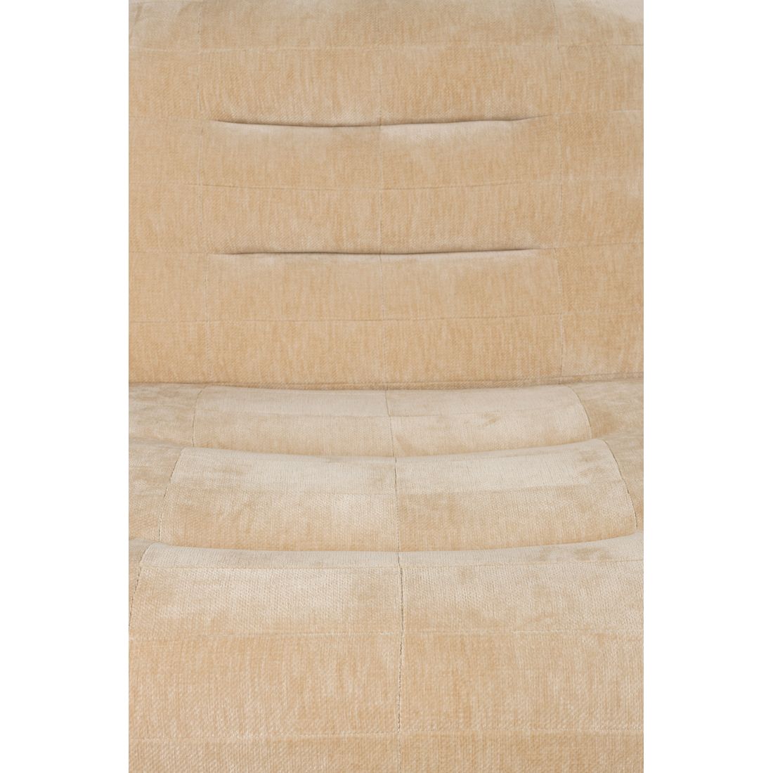 Dutchbone Fauteuil Wyatt Velours Beige - KwaliteitWonen.nl