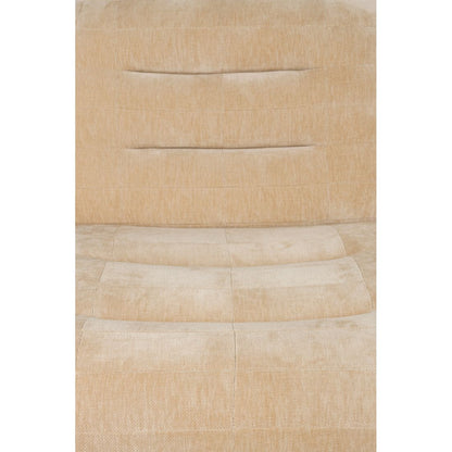 Dutchbone Fauteuil Wyatt Velours Beige - KwaliteitWonen.nl