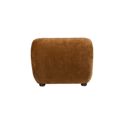 Dutchbone Fauteuil Wyatt Velours Cognac - KwaliteitWonen.nl