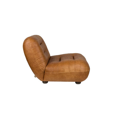 Dutchbone Fauteuil Wyatt Wax Leer Cognac - KwaliteitWonen.nl