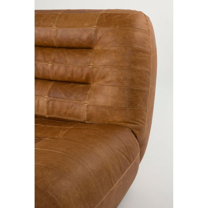 Dutchbone Fauteuil Wyatt Wax Leer Cognac - KwaliteitWonen.nl