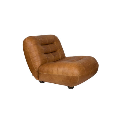 Dutchbone Fauteuil Wyatt Wax Leer Cognac - KwaliteitWonen.nl