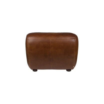 Dutchbone Fauteuil Wyatt Wax Leer Donkerbruin - KwaliteitWonen.nl