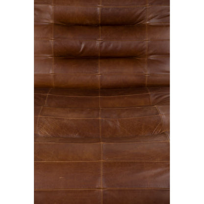 Dutchbone Fauteuil Wyatt Wax Leer Donkerbruin - KwaliteitWonen.nl