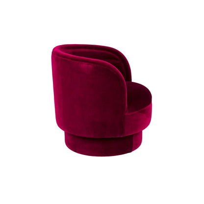 Dutchbone Fauteuille Dorothy Velvet Rood - KwaliteitWonen.nl