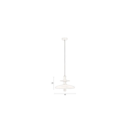 Dutchbone Hanglamp Cath L Walnoot - KwaliteitWonen.nl