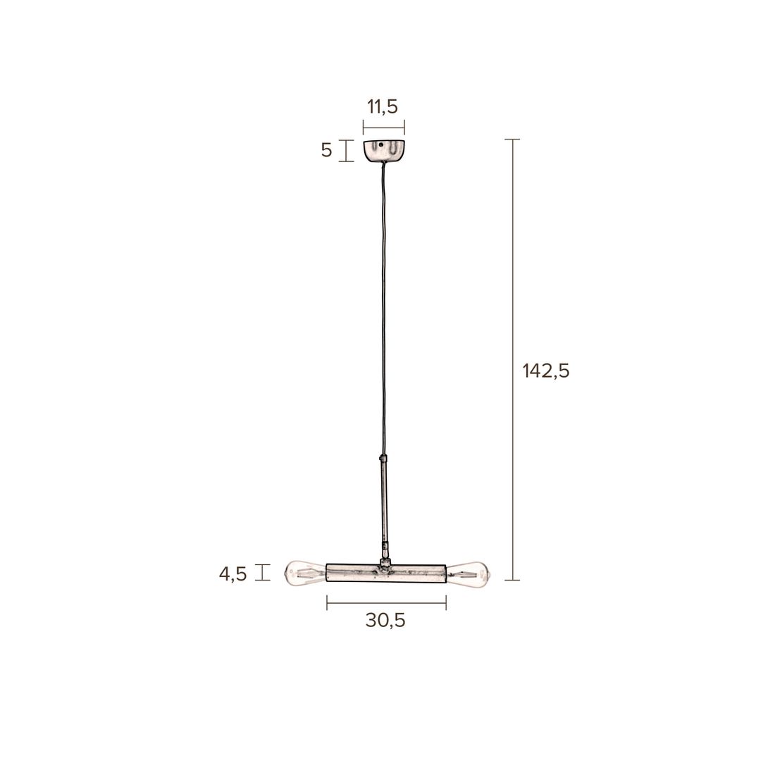 Dutchbone Hanglamp Doppio - KwaliteitWonen.nl