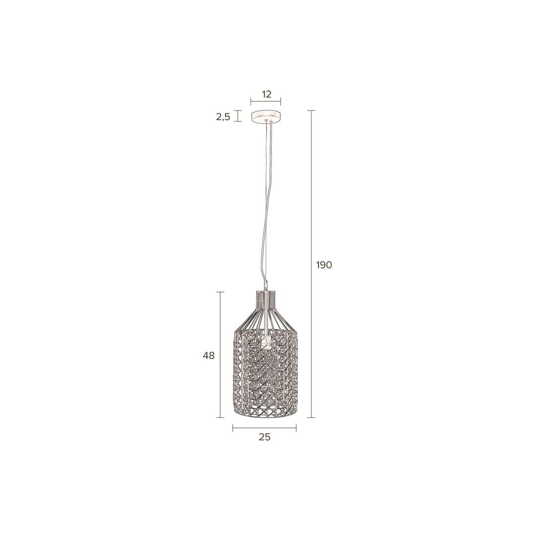 Dutchbone Hanglamp Jim Lang - KwaliteitWonen.nl