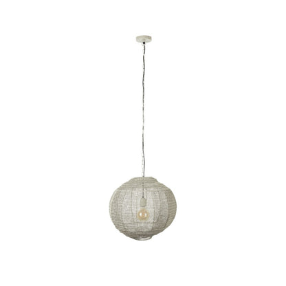 Dutchbone Hanglamp Meezan Zand Grijs M - KwaliteitWonen.nl