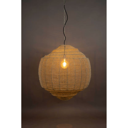 Dutchbone Hanglamp Meezan Zand Grijs XL - KwaliteitWonen.nl