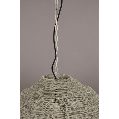 Dutchbone Hanglamp Meezan Zand Grijs XL - KwaliteitWonen.nl