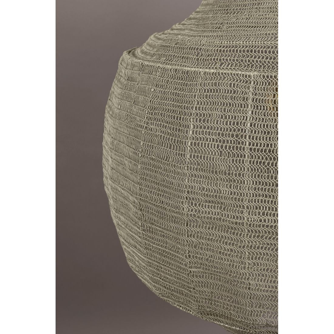 Dutchbone Hanglamp Meezan Zand Grijs XL - KwaliteitWonen.nl
