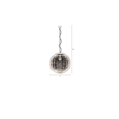 Dutchbone Hanglamp Meezan Zand Grijs XL - KwaliteitWonen.nl