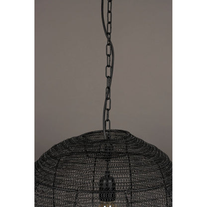 Dutchbone Hanglamp Meezan Zwart M - KwaliteitWonen.nl