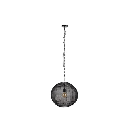 Dutchbone Hanglamp Meezan Zwart M - KwaliteitWonen.nl